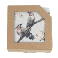 onderzetters vogel op tak s/4